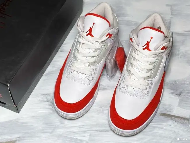 Reps TB University Tinker Air White 3 Red Jordan Retro CJ0939-100 0508